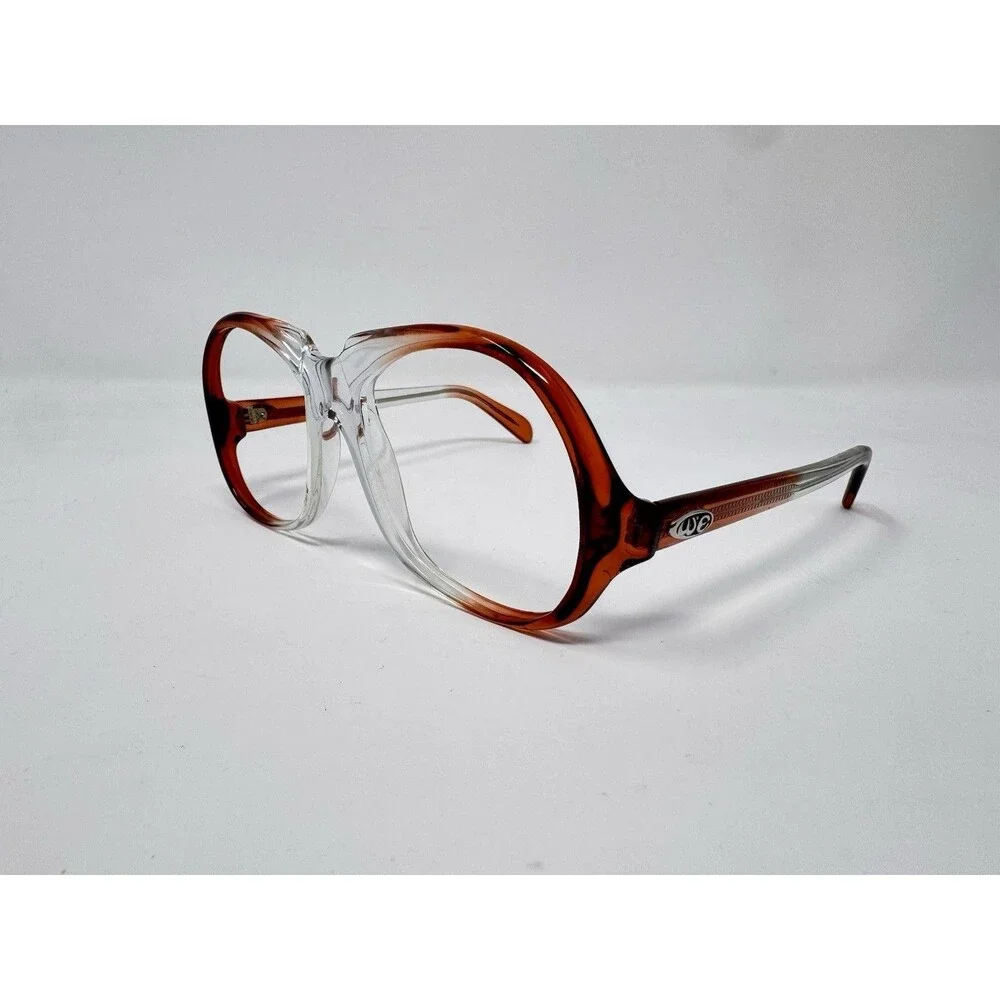 Winbeldon Ruby Vintage Eyeglass Frames Only 50-17-135 Orange Clear UK New Old St